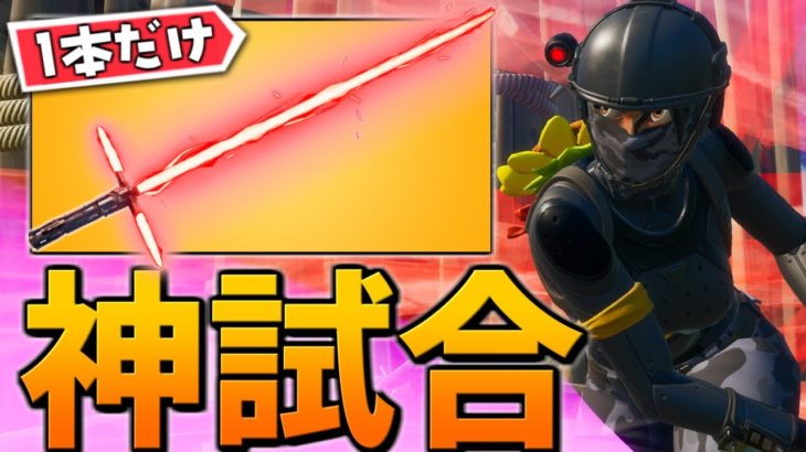 【日本初】ライトセーバー1本でビクロイしてみた。【フォートナイト/Fortnite】