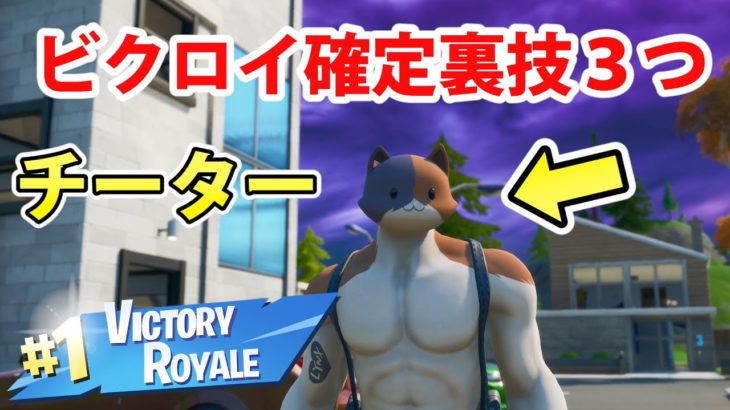 【フォートナイト】この３つで超初心者でもビクロイできる最強の裏技【Fortnite】