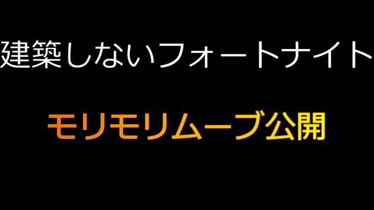 【建築ナイト】攻略！モリモリムーブ＃９【建築しないフォートナイト】