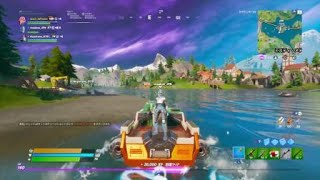 Fortnite_フォートナイト　攻略　ウィーク8チャレンジ モーターボートメイヘムでボートのタイムトライアルをクリアする