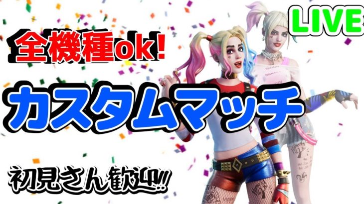 【フォートナイトカスタムマッチ】参加型duoデュオカスタムマッチ組みあり！フォートナイト楽しい！神ゲー!”超絶過疎配信(主くそ雑魚)【ライブ】