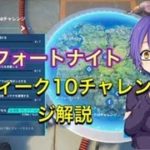 【フォートナイト】ウィーク１０チャレンジ攻略