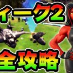 ウィーク2チャレンジ攻略！　アントマナー/センチネル/スチールブリッジ/クインジェット/SHIELD/犬のおもちゃ　場所まとめ解説付き【フォートナイト】