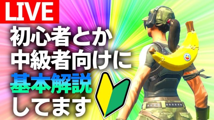 初心者解説をソロで！２２時からは７Days to Dieゾンビの恐怖から逃げたい人はどうぞ・・【フォートナイト/Fortnite】