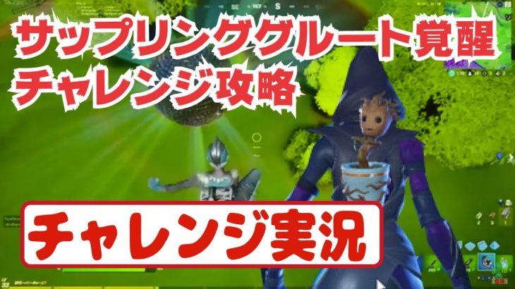 サップリンググルート覚醒チャレンジ攻略【fortnite】【フォートナイト　チャレンジ実況】