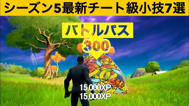 バグって経験値がもらえてしまう岩使ってますか？シーズン５最強バグ小技裏技集！【FORTNITE/フォートナイト】