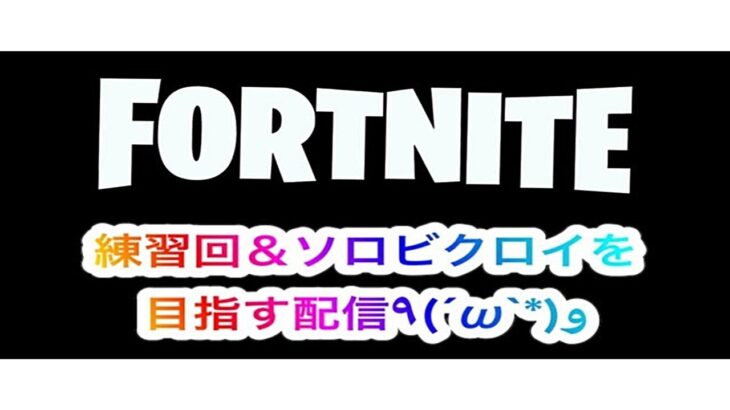 アリーナをぶんまわす(ソロやるけどやりたい人は言ってください)【フォートナイト生配信】