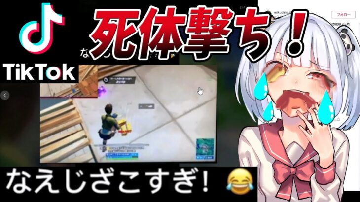 【フォートナイト】TikTokでゴースティング死体撃ち！　女性実況者の悲痛な叫び。