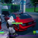 Fortnite_フォートナイトウィーク14 クエスト（チャレンジ）攻略2 　フルーツと野菜を収集する　レイジーレイクのガソリンスタンドで乗り物から降りる