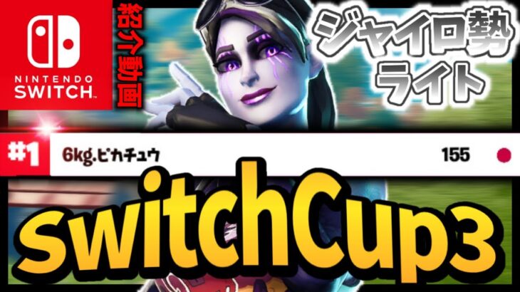 【フォートナイト】SwitchCup３ソロ１位のライト選手の紹介！【スイッチ版フォートナイト】