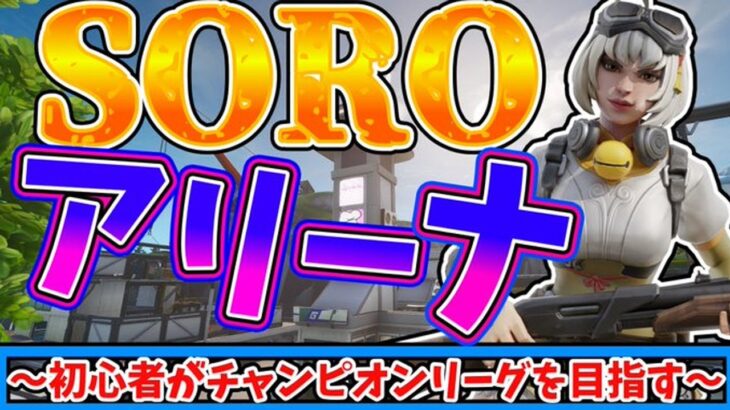 【モチベ！アジア１位】目指せチャンピオン！初心者のソロアリーナ！【フォートナイト/Fortnite】【フォートナイト生配信】１85日目 #フォートナイト初心者講座