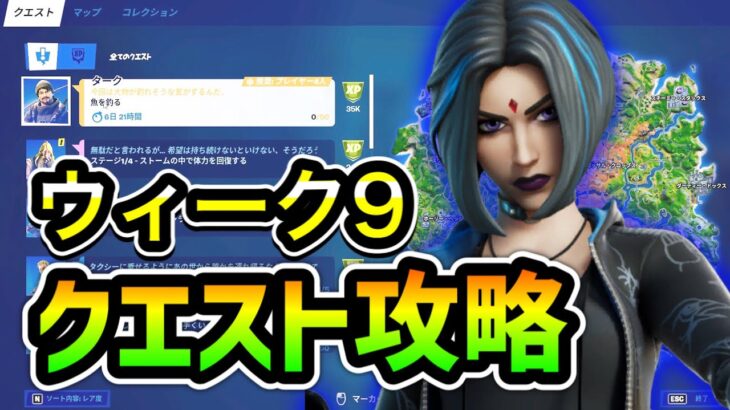 【ウィーク9クエスト攻略】レイブンのスタイル変更解放される　フォートナイトシーズン６