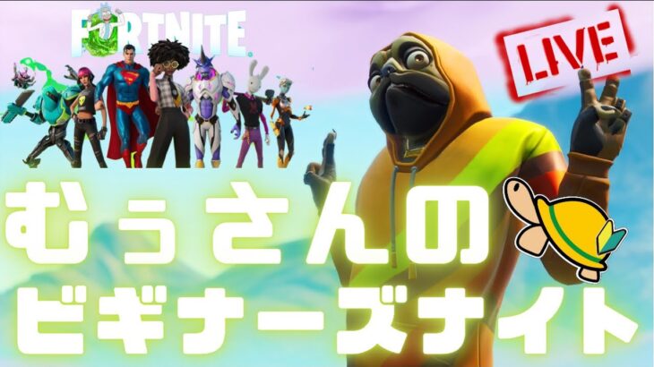 【フォートナイト】6/20 むぅさんのビギナーズナイト!! ソロ生配信!!【FORTNITE】