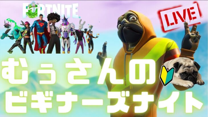 【フォートナイト】6/29 むぅさんのビギナーズナイト!! ちょっぴりクリエ～ソロ生配信!!【FORTNITE】