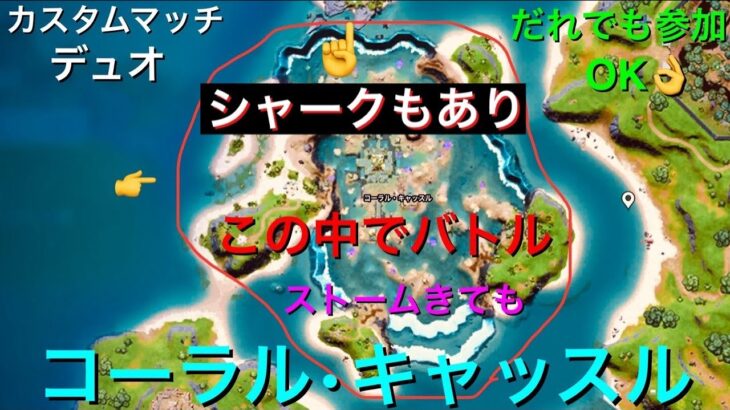 【カスタムマッチ デュオ】19:00～１つの場所だけでバトル！だれでも参加OKです みんなで楽しみましょう 　 サムネと、がいようらん見てね