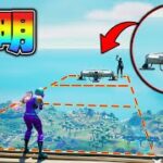 透明建築の上に “ジャンプパッド” を置いてみた結果…【フォートナイト/Fortnite】