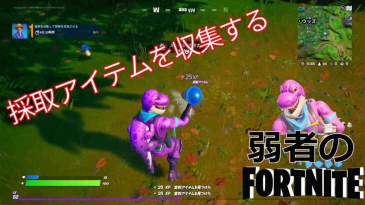 【クエスト攻略】採取アイテムを収集する【フォートナイト/Fortnite】