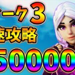 【レベル上げ】ウィーク3クエスト最速攻略!デイリーパンチカード,フレンドとTOP10,インゴット【最速簡単】【シーズン8】【フォートナイト】