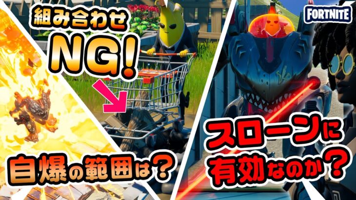 【検証10セット！】ロボットはスローンに有効？組み合わせNGアイテムなど！知ってれば得する情報！ 新要素イロイロ検証動画 第531弾【フォートナイト/Fortnite】