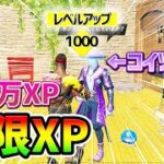 【フォートナイトレベル上げ】90%の人が知らない無限XP！1日で900万XP稼ぐ方法があるらしい【 Fortnite 最速 バグ チート  シーズン8 ギフト企画】