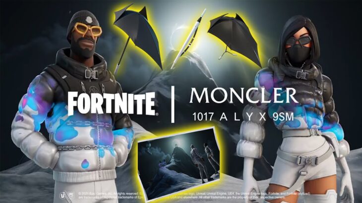 NEWファンションブランドコラボ！モンクレールMONCLER クラシックセットがフォートナイトに登場！　チャプタ－２シーズン８【Fortnite】