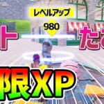 【フォートナイトレベル上げ】これぞ無限XP！ボットを倒せば100万XP！？【 Fortnite 最速 バグ チート  シーズン8 ギフト企画】