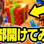 中身を全て紹介！！プレゼント14種類全て開けてみたら中身が凄すぎたwｗｗ【フォートナイト / Fortnite】