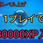 最速レベル上げ　バトルパス攻略【フォートナイト　チャプター3】バトルスター入手　1プレイで大量XP入手