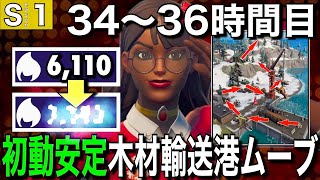 【木材輸送の港ムーブ】10000ポイントいくまでソロアリーナを無限周回する男＃12「34〜36時間目」【フォートナイト／Fortnite】