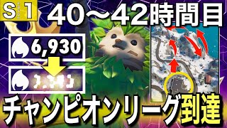 【チャンピオンリーグ到達】10000ポイントいくまでソロアリーナを無限周回する男＃14「40〜42時間目」【フォートナイト／Fortnite】