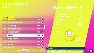 ソロキャッシュカップ予選31位　　　【フォートナイト】