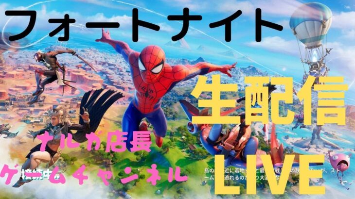 フォートナイト　ソロ　ナルガ店長ゲームｃｈ　生配信　ｐｓ4