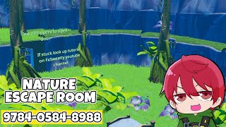 【フォートナイト】NATURE ESCAPE ROOM　攻略【脱出マップ】