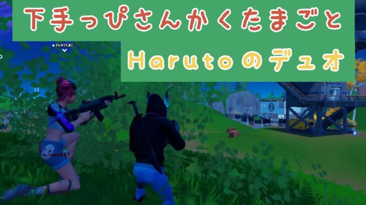 【フォートナイト】下手っぴたまごの建築なしデュオHaruto視点ビクロイ