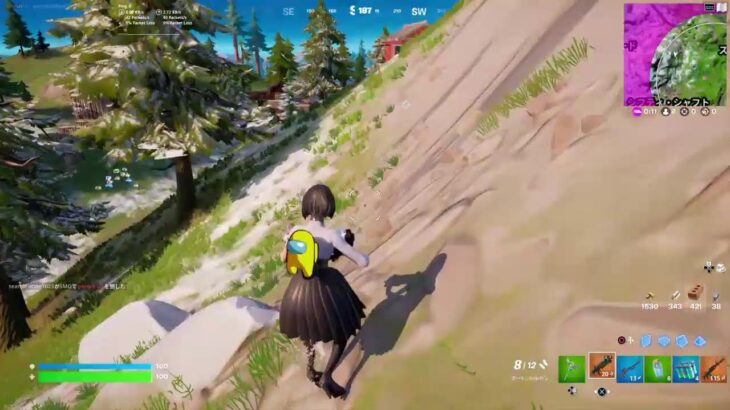 マイクオフ　フォートナイト　ソロのみ練習記録のため配信　PS4【FORTNITE】