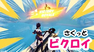 【フォートナイト】ソロでサクッとビクロイ！の回【FORTNITE】