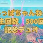 再生回数500回突破記念　デュオ　フォートナイト