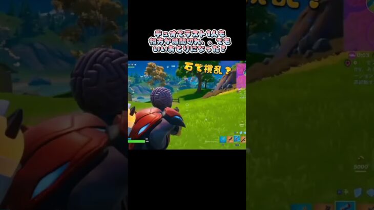 【フォートナイト】デュオ相方がラスト１人の途中で時間切れ(T＿T)✨でも、ビクロイ？#fortnite