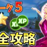 【レベル上げ】ウィーク5クエスト完全攻略!D･ランチャー,バウンシースラープシュルーム【シーズン4】【チャプター3】【フォートナイト】