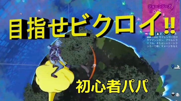 【親子でフォートナイトNo.2】初心者パパ、ソロで初ビクロイ⁉『フォートナイト/Fortnite』