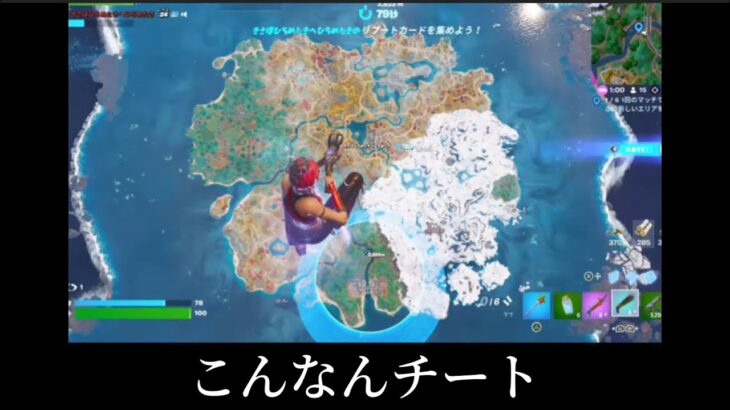 この高さまで行けるのは流石にチートすぎるだろ…【フォートナイト/Fortnite】