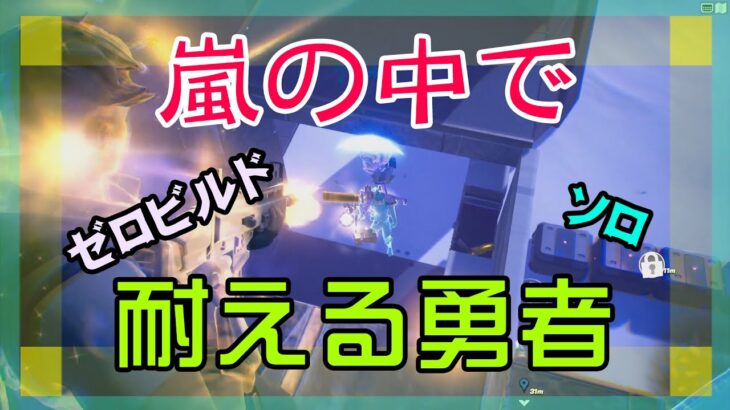 【Fortnite】敢えて嵐の中で耐えてわたしの目を欺く敵に敬礼のゼロビルド/ソロ実況/日本語字幕付き/マイクあり/バトルロイヤル/Battle Royale/Solo/PS4【フォートナイト】