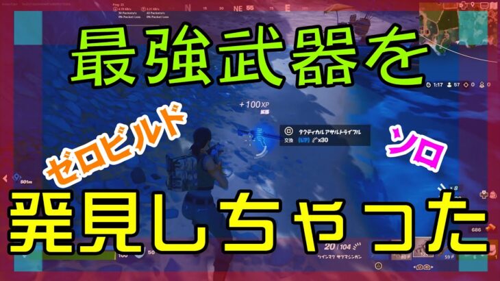 【Fortnite】タクティカルアサルトライフルという最強武器と出逢ったゼロビルド/ソロ実況/日本語字幕付き/マイクあり/バトルロイヤル/Battle Royale/Solo/PS4【フォートナイト】