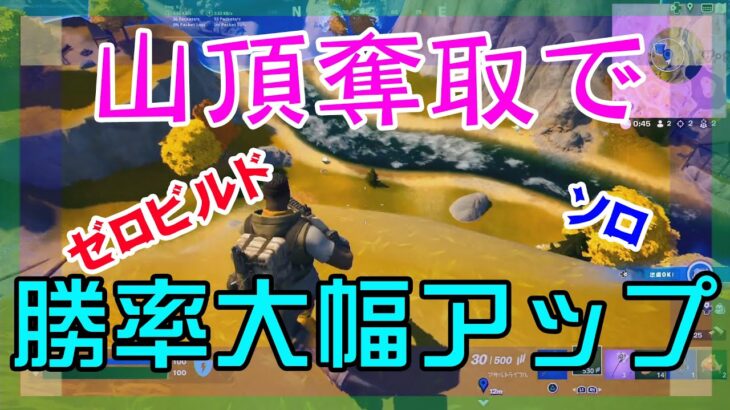 【Fortnite】山頂奪取が優勝に繋がるゼロビルド/ソロ攻略/マイクなし/バトルロイヤル/PS4【フォートナイト】