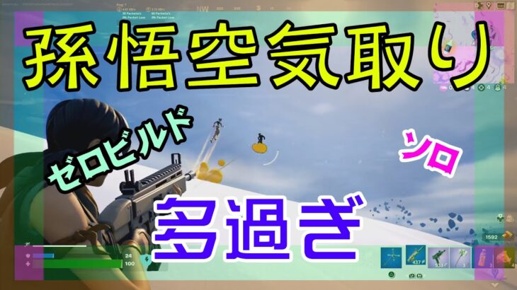 【Fortnite】筋斗雲とカメハメ波だらけのゼロビルド/ソロ攻略/マイクなし/バトルロイヤル/PS4【フォートナイト】