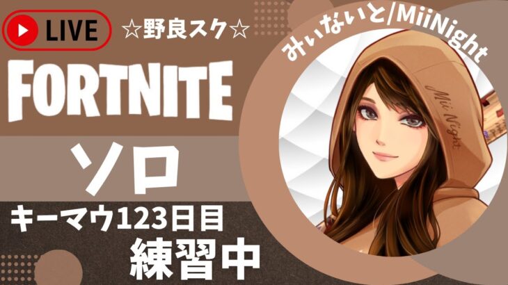 【フォートナイト/Fortnite】☆ソロor野良スク☆キーマウ123日目配信2023/03/02