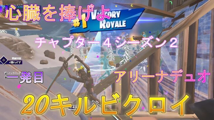 Laryフォートナイトhighlights 【心臓をささげよ】20キル#ビクロイ #アリーナデュオ #フォートナイト #fortnite