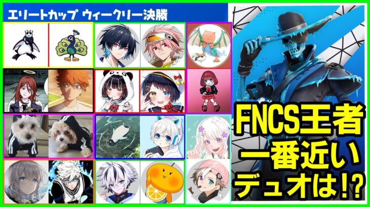 【最後のエリート】グランドファイナル優勝に最も近いデュオは一体どこだ!?【フォートナイト】