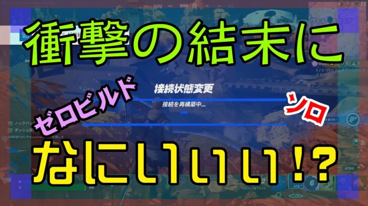 【Fortnite】思わず「何いぃぃぃぃ!?」と叫ぶゼロビルド/ソロ攻略/マイクなし/バトルロイヤル/PS4【フォートナイト】