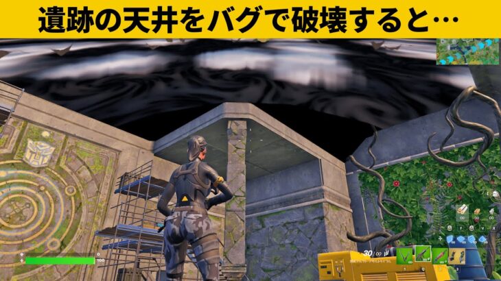 【小技５選】遺跡の天井にある超危険な隠し部屋に入る方法！最強バグ小技裏技集！【FORTNITE/フォートナイト】